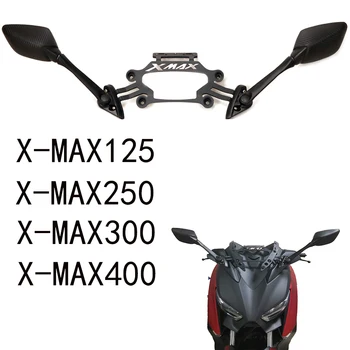 Za Yamaha XMAX300 X-MAX XMAX 250 300 400 2017-2019 Motocikel Ogledal Spredaj Omejeno Stent Mobilne brus Nosilec Nosilec