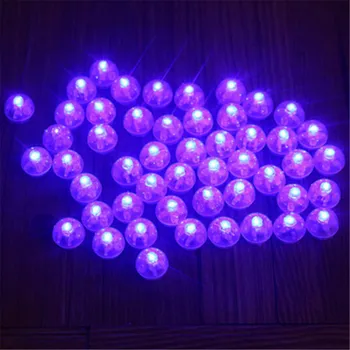 50Pcs/Veliko Svetlobe Spreminja Balon Mini LED Žogo Lučka Balon Luči za Poroko Valentinovo Stranka Luč Dekor multi-color