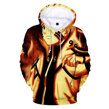 Moda Harajuku Ulične Anime Hoodies Naruto 3D Tiskanih Hooded Majica Puloverju Moški/Ženske, Šport Priložnostne Hip Hop Hoodie