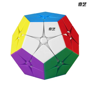 Qiyi 2x2 3x3 Megaminx Qiheng Snop nastavite Stickerless Črne Nalepke Hitrost Kocka izobraževalne baby otroci Igrače Sestavljanke
