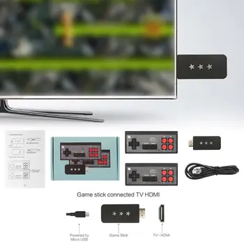 USB Brezžični Ročni TV Video Igra Konzola Graditi V 600 Klasična Igra 8-Bitno Mini Video Igra Konzola Podporo AV/HDMI Izhod