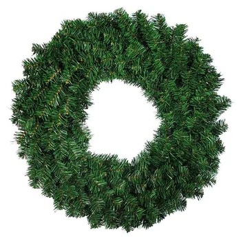 Garland Božič 1 Kos Zelena Umetno Smrekov Venec za vhodna Vrata Okna Kamin Dekoracijo