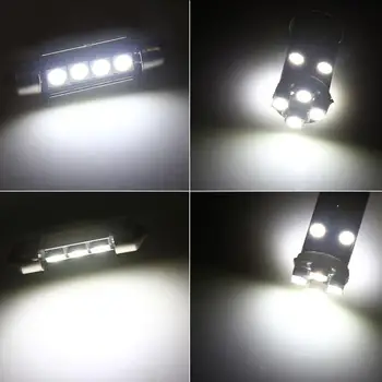 23Pcs Bela LED Žarnice Notranjost Kupole Zemljevid Notranjo Svetlobo Kit za BMW X5 E53 2000-2006