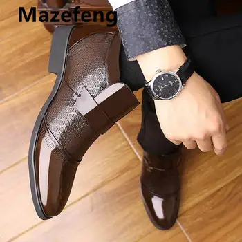 2020 Moških Formalno Čevlji Oxford Usnja Čevlji za Moške Obleko Čevlje Konicami Prstov Poslovnih Poročni Čevlji Žamet Moških Zapatos De Hombre