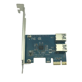 PCI-E, 1 pa 2 PCI express 1X reže Riser Card Mini ITX vklopite zunanji 3 PCI-E slot adapter PCIe Vrata Multiplikator Kartico