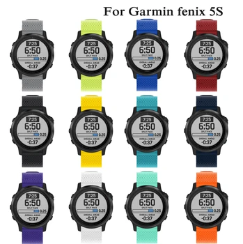 Klasična Watchband Za Garmin Fenix 5S mehko šport Silikonski Trak Za Garmin Fenix 6S pametno Gledati Hitro Sprostitev moda Pašček za Zapestje