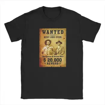 Terence Hill In Bud Spencer Majica Cool Moških Tees T-Shirt Vrhovi Tees Vrhovi Smešno Moških Tees Posadke Vratu T-Shirt Vrhovi Tees