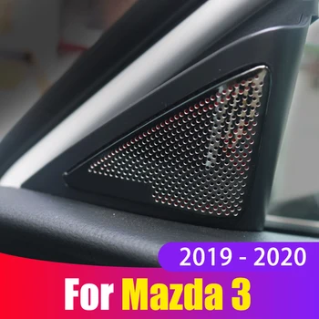 Za Mazda 3 Axela 2019 2020 Iz Nerjavečega Jekla Vhodna Vrata Okna Notranji Trikotnik A Colum Speraker Kritje Trim Okrasni Dodatki