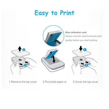 (2x3-palčni) Lepljivo, ki je Podprta s Cink Fotografski Papir za HP Zobnik Prenosni Foto Tiskalnik 20Sheets/Box Enostavno Tiskanje Fotografij