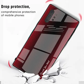 Za Samsung Note 10 Opomba 10 Pro Opomba 8 Opomba 9 S10 S10 Plus A10 A30S A50S A80 A90 Kaljenega Stekla Nazaj Gradient Barvo Odbijača
