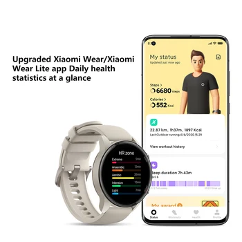 Xiaomi Mi Watch Global Kisika v Krvi, GPS Fitnes Tracker Bluetooth 5.0 Srčnega utripa 1.39