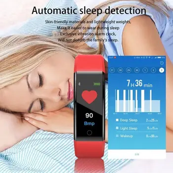115 Plus Bluetooth Manšeta Srčnega utripa, Krvnega Tlaka Smart Band Zapestnica Fitnes Tracker Smartband za Android IOS