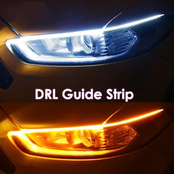 Avto LED Trak Svetlobe Tok, ki Teče Lahka Nepremočljiva Auto Za Seat Ibiza 6J Čast 10X Luč Renault Fluence Renault Clio E46