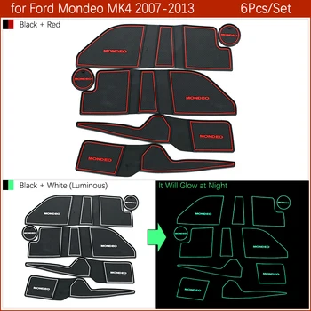 Za Ford Mondeo 2007 - 2012 MK4 Vrata, za Utor Mat Anti-slip Gumo Držalo Vrata Reže Pad Pribor 2008 2009 2010 2011 2013