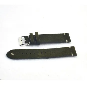 Onthelevel Watchband Zelena Antilop Pravega Usnja Watch Trak 18 mm 20 mm 22 mm 24mmWatch Band za Rolex_watch Pribor Manžeta