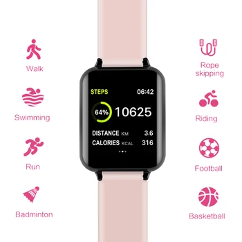 B57 pametno gledati IP67 nepremočljiva smartwatch srčnega utripa več šport modela fitnes tracker smart band za človeka, žensk, otrok