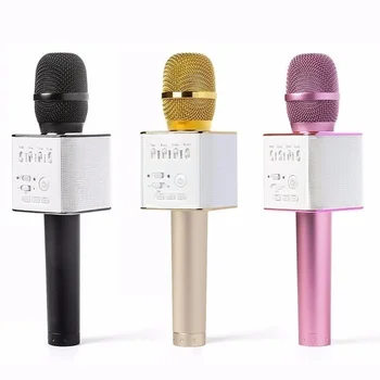 Bluetooth Mikrofon Zvočnik Q9 Karaoke KTV Brezžični Prenosni Mikrofon za iPhone/Samsung WT-550