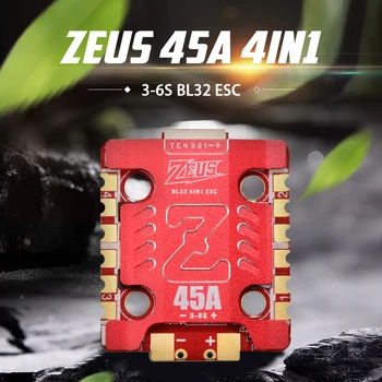 HGLRC Zeus 4in1 45A 3-6S BLHeli32 4in1 ESC 20x20mm za FPV Dirke Brnenje