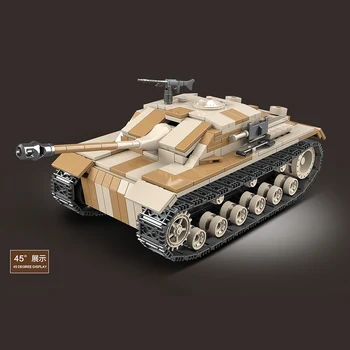 721PCS Vojaške Nemčiji Tank gradniki Vojaške WW2 Tank Vojak Vojske, Orožje deli Zbrati Opeke Otroci Igrače za Otroke