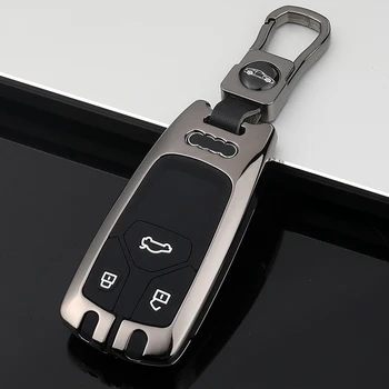 Cinkove Zlitine+Silikonski Avto Smart Key Kritje Primera Fob Lupini Za Audi A4 A4L A5 A6 A8 B9 V5 V7 TT TTS S4 S5 8S 2016 2017 2018 2019 202