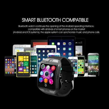 V18 Bluetooth Pametno uro S Cam Twitter Facebook Whatsapp Sinhronizacija Šport Smartwatch Podporo SIM Kartice Za IOS Android PK U8 DZ09