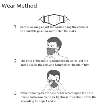 Klasičen Črn Obraz Tkanine Maske Groze Slog Usta Kritje Moda Stroj Tkanine Masko Proti Meglica Maske Za Odrasle