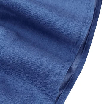 Moda Denim Modra Obleka Obleka ZANZEA 2021 Žensk Sundress Priložnostne Gumb Poletje Ruffle Maxi Vestidos Ženski Jean Haljo S-5XL