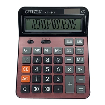 Ct-8840 Sončne Kalkulator Študent, Učitelj, Črno Rdeče Računalnik Veliko Namizno Rdeče Kalkulator Poslovno Računovodstvo Posebni Izračun