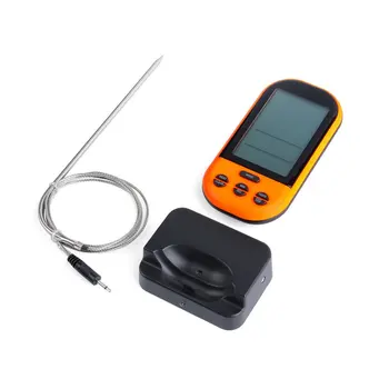 Digitalni BBQ Termometer Mobilna Kuhinjska Pečica Hrane, Kuhanje Žar Kadilec Mesa Termometer s Sondo & Programirano Temperaturo Alarm