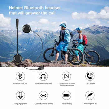 EJEAS E1 BT 4.1 Brezžična tehnologija Bluetooth Motoristična Čelada Slušalke Interkom Interfonski Moto Čelada Slušalke Slušalke Zvočnik