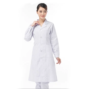 Bela plast Oblačila Spot beli plašči spa bolnišnici obleke lab plašč piling enotno lekarna veterinarsko medicinska sestra enotno ženske scrubs