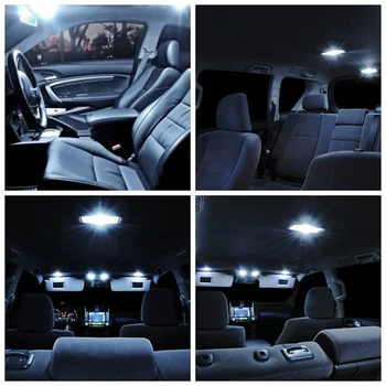 12pcs Xenon Bela LED Žarnice Notranjost Paket Komplet Za Nissan Maxima 2009-Zemljevid Dome Trunk registrske Tablice Lučka Nissan-B-10