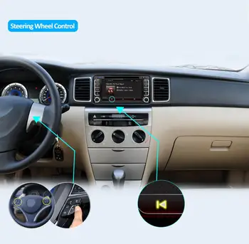 Android 10.0 avto multimedijski predvajalnik Za Toyota Corolla Camry Prado RAV4 Hilux VIOS 2 din avtoradio GPS navigacija z WIFI, BT
