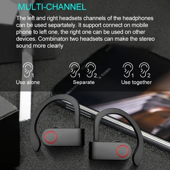 TWS 5.0 Bluetooth 9D Stereo Slušalke, Brezžične Slušalke CVC Zmanjšanje Hrupa Vodotesne Slušalke Šport Čepkov z Dvojno Mic