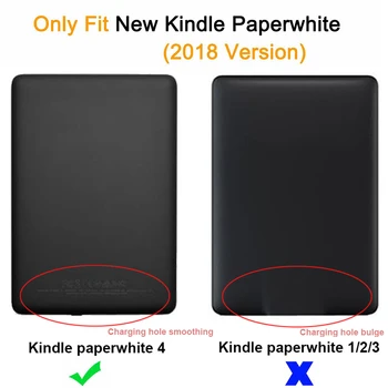 2019 PU Usnje Primeru, da e-Knjiga čitatelj Zaščitni Lupini, Ultra Slim Naslikal Kritje za Amazon Kindle Paperwhite 4 10. Generacije