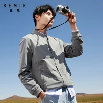 SEMIR Bomber jakna moški 2020 jeseni novo baseball ovratnik suknjič ins blagovne znamke moški suknjič moda lep plašč za človeka