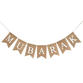1 Nastavite EID MUBARAK Swallowtail Zastavo Muslimanskih Ramadana Dekoracijo Bunting Perilo Swallowtail Zastavo Za Eid Mubarak #AW