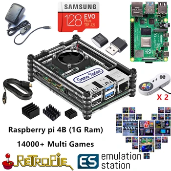 Nova Tekmovanja Postaja ES 128G Raspberry Pi 4B 14000+ Igre v 1 Retropie Arkadna Igra Konzola, Classic, Retro Igre, ki so PS NES