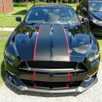 -2018 Car Wrap Nalepke za Ford Mustang 2 barva 10