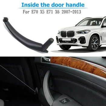 3Pcs Avto Notranjo Ročico Notranja Vrata Plošča Potegnite Trim Kritje za BMW X5 X6 E70 E71 2007-2013