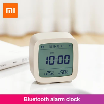 Xiaomi Cleargrass Bluetooth Wekker Temperatuur Vochtigheid Scherm Lcd Verstelbare Nachtlampje Izpolnjeni Mijia Aplikacijo Smart Home