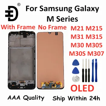 OLED LCD zaslon Za Samsung Galaxy M21 M31 M30 M30s LCD Zaslon na Dotik, Računalnike Zaslon Za Samsung M215 M315 M305 M307 LCD