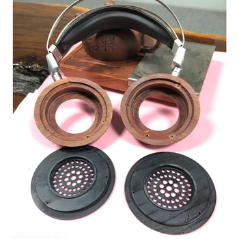 High-end Odpri Nazaj Slušalke Stanovanj Nad Uho Slušalke Leseno Ohišje Lupino Bluetooth Slušalke Primeru DIY 40 MM 50 MM 53MM