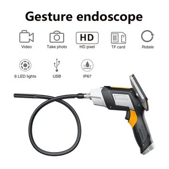 Dvojno Objektiv Video Endoskop Fotoaparat Ena Leča 8 mm Plinovod Kamero za Zaznavanje Hd Industrijske Endoskop Borescope IM112 Foto Video Traja