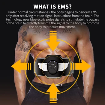 Mišični Elektro Stimulator EMS ABS Electrostimulator Trebušne Električni Massager Usposabljanje Aparati Fitnes strojni Telo