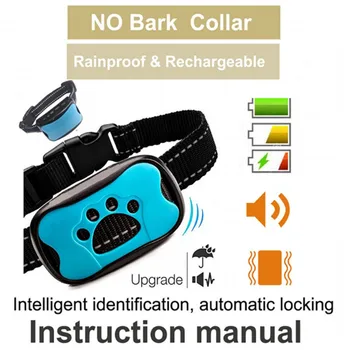 Hišni Pes Proti Skorja Napravo USB Električni Ultrazvočno Psi Usposabljanje Ovratnik Pes Ustavi Skorja Vibracije Anti Lubje Ovratnik