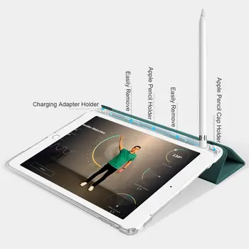 Za iPad Zraka 4 Ohišje za iPad zraka 2020 Primeru Za 10,9-Palčni (4. Generacija ) Smart Silikonski pokrov s Svinčnik Imetnik funda ipad 2020