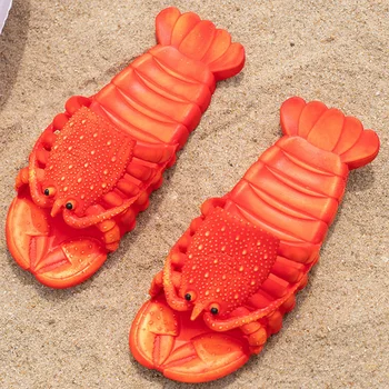 Smešno poletni čevlji moški velikosti 33-47 jastog široko copate nekaj hoja čevlji človek plaži strani
