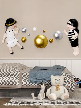 Otroška soba dekoracijo sten dekle, fant soba, spalnica vrtec v ozadju stene obesek mehurček dekle dekoracijo sten