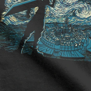 Moški Zvezdnato Fantasy Van Gogh Final Fantasy T Srajce Portret Vincent Umetnost Igra Bombaž Smešno Fitnes Tees Tshirts